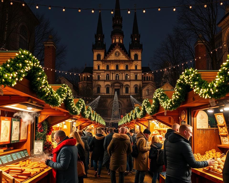 Was isst man in Deutschland beim Weihnachtsmarkt?