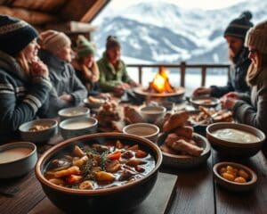 Was isst man in Norwegen nach dem Skifahren?