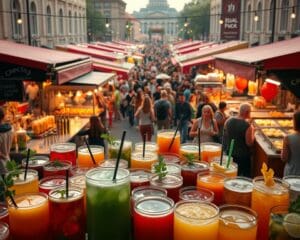 Was trinkt man in Berlin beim Streetfood-Festival?