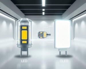 Was unterscheidet LED von OLED Lichtquellen?