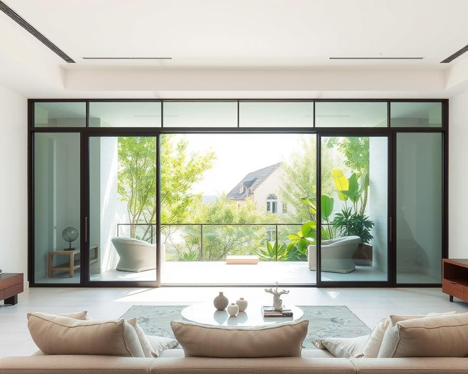 Wie integriert man Glas im modernen Wohnstil?