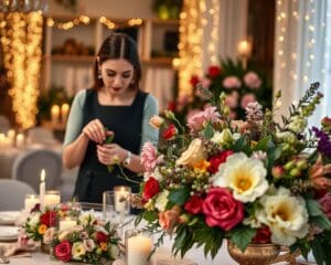 Wie hilft ein Florist bei stilvollen Feierdekorationen?