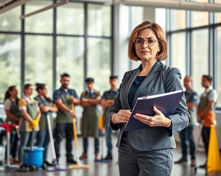 Was leistet ein Schulungsleiter für Reinigungsteams?
