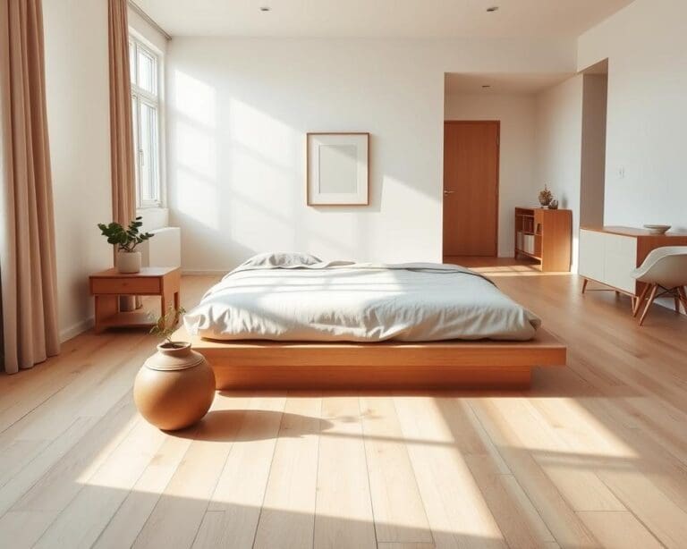 Wie richtet man ein minimalistisches Schlafzimmer ein?